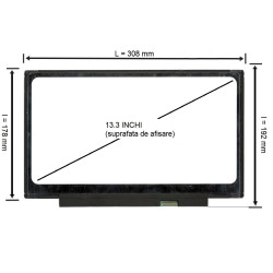 Display laptop Sharp LQ133M1JW02A 13.3 inch 1920x1080 FHD IPS 30 pin
