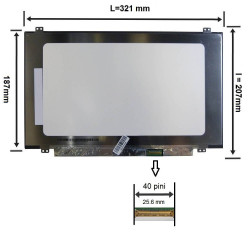 Display laptop AUO B140QAN01.5 14.0 inch 2560×1440 QHD IPS