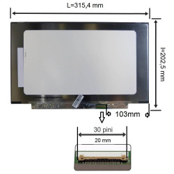 Display laptop  AUO B140HTN02.0 H/W:1A F/W:1 14.0 inch 1920x1080 Full HD IPS