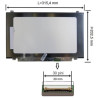 Display laptop Lenovo IDEAPAD 330S-14AST 81F8 cu urechi de prindere  14.0 inch 1366x768 HD 30 pini