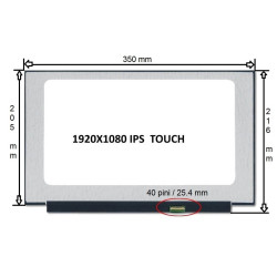 Display laptop Dell INSPIRON 15 5501 15.6 inch 1920x1080 Full HD IPS 40 pini cu touch