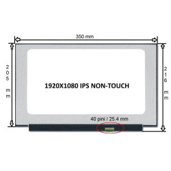 Display laptop AUO B156HAN13.0 HW:0A 15.6 inch 1920x1080 Full HD IPS 40 pini 120Hz