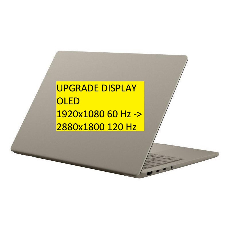 Upgrade display Asus Zenbook A14 UX3407 de la 1920x1200 60hz la 2880x1800 120Hz